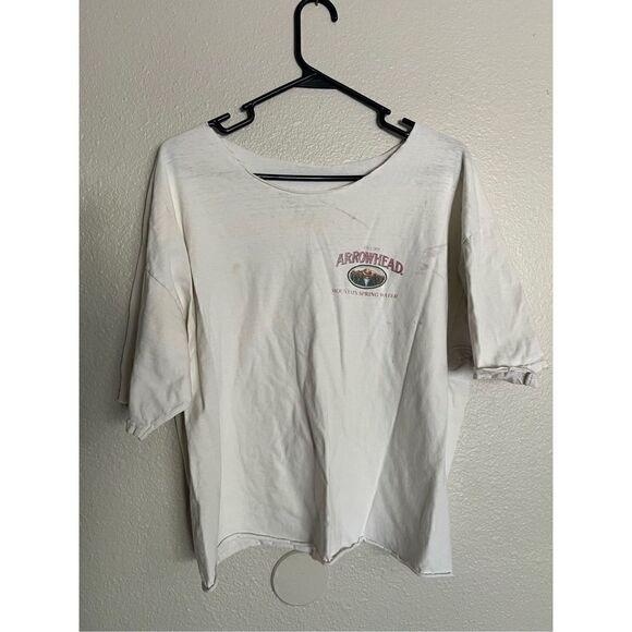 Vintage Arrowhead Water Cut Crop Top Tee - Picture 1 of 2